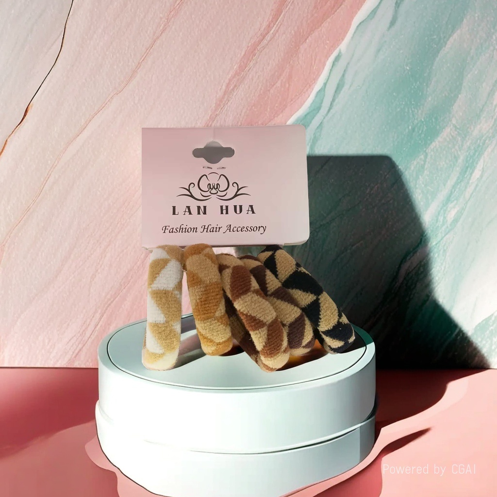 A complete box of fashionable plush hair bands, large intestine hair bands, telephone line, rubber band hair accessories, and cute hair bands