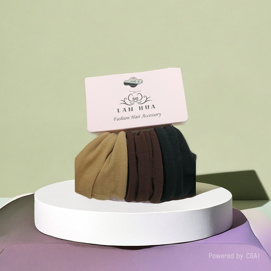 A complete box of large intestine hair bands, telephone lines, rubber bands and hair accessories in multiple colors to choose from details Picture