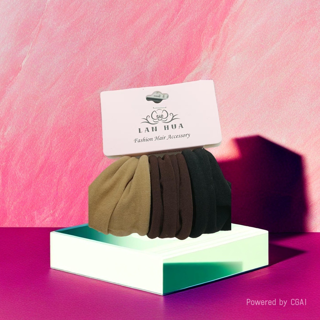 A complete box of large intestine hair bands, telephone lines, rubber bands and hair accessories in multiple colors to choose from