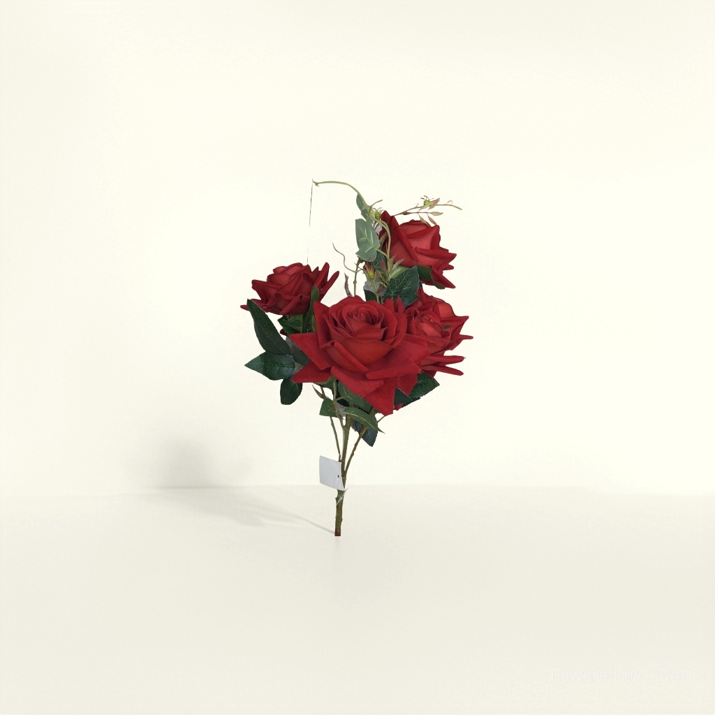 手工编织仿玫瑰花/玫瑰仿真/仿真花/花园/礼品仿真花细节图