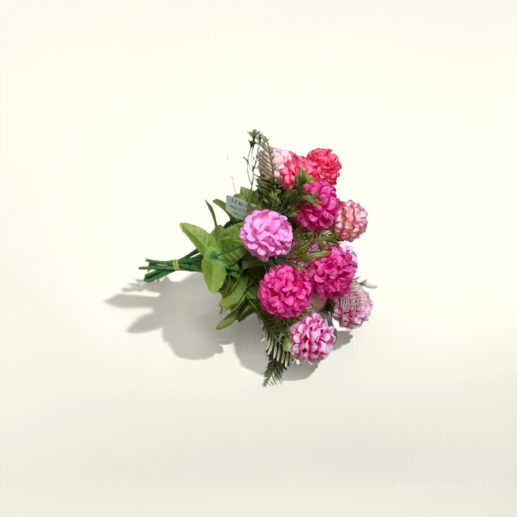 家饰塑料花仿真假花装饰花摆件客厅阳台美化5叉秋小球假花塑料花假花家饰塑料花