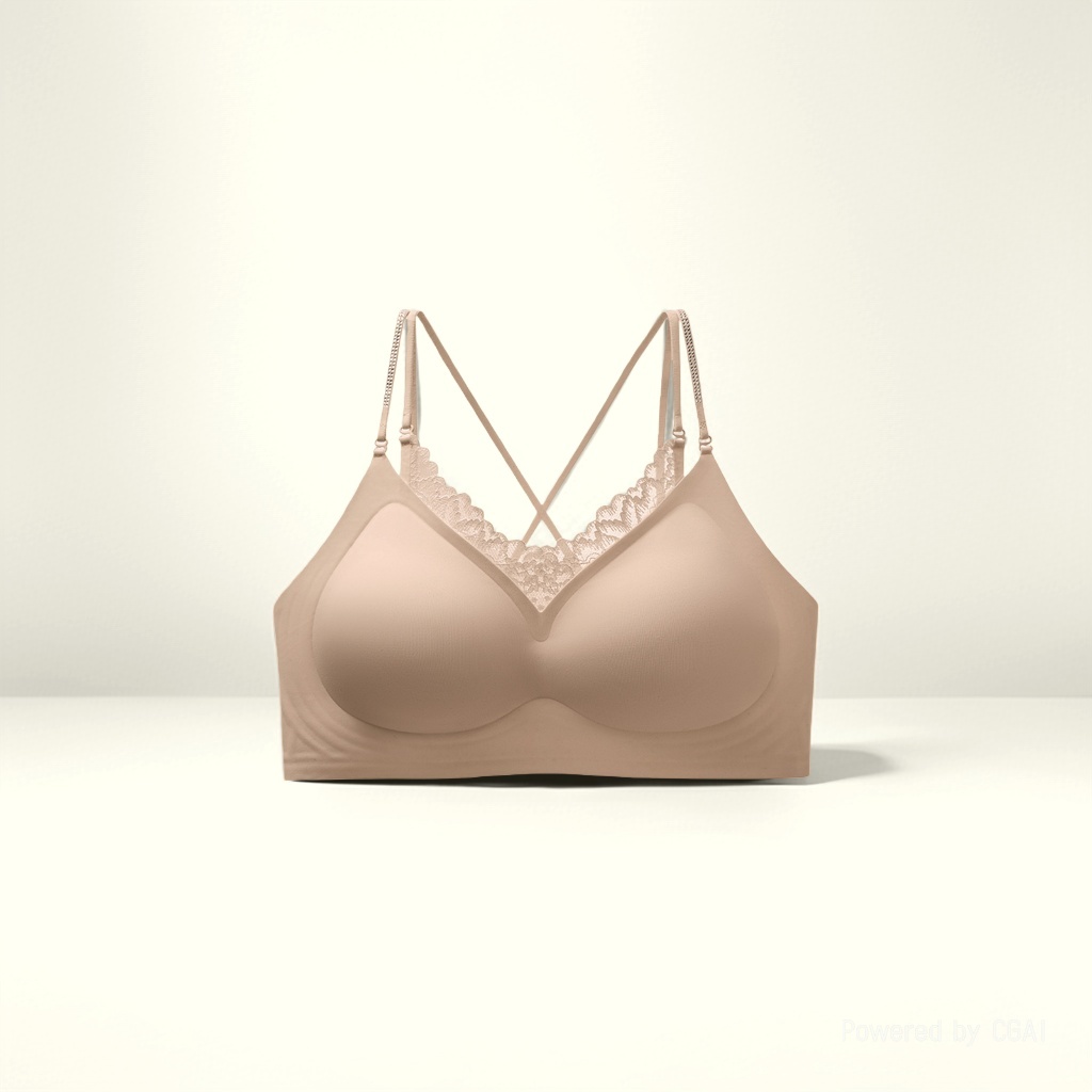 Girls' bra, round-neck seamless underwear, women's slimming and fashionable bra Application Scenario