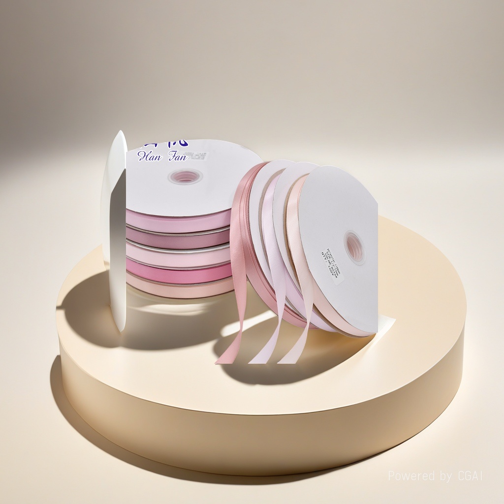 Wholesale of single-sided polyester ribbons, colored woven ribbons, polyester ribbons, diy handmade hair accessories, clothing gift boxes, packaging ribbons. 121853823 details Picture