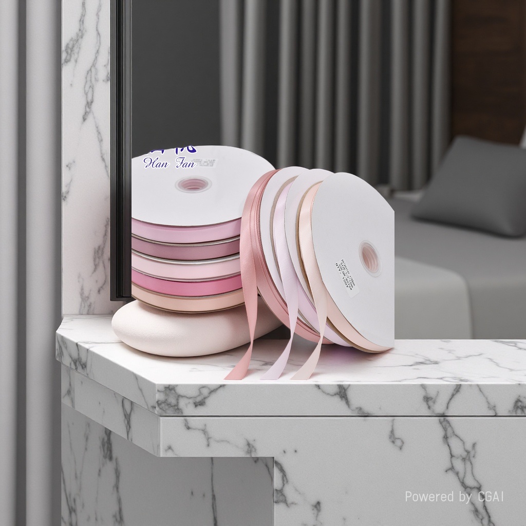 Wholesale of single-sided polyester ribbons, colored woven ribbons, polyester ribbons, diy handmade hair accessories, clothing gift boxes, packaging ribbons. 121853823 Specification image