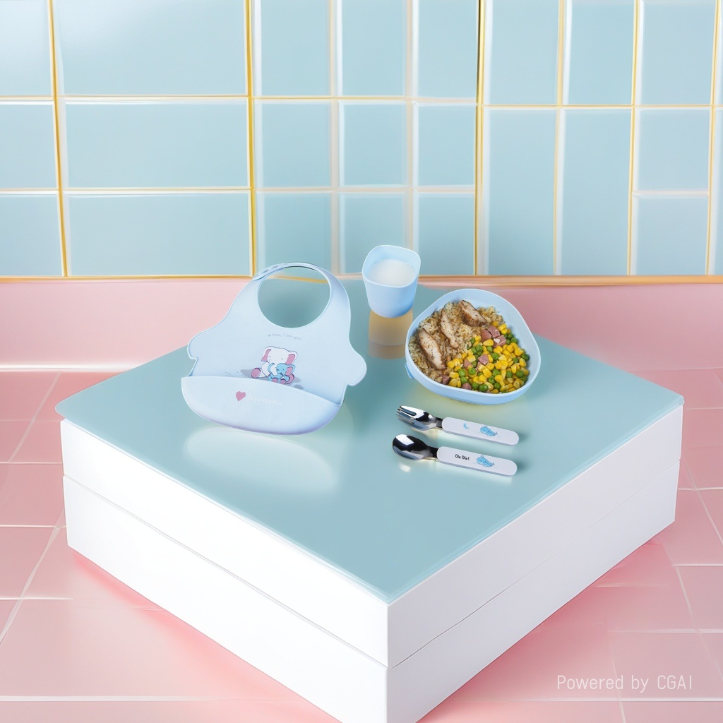 硅胶餐具/玩具/母婴/硅胶宝宝餐具/跨境电商硅胶儿童碗产品图