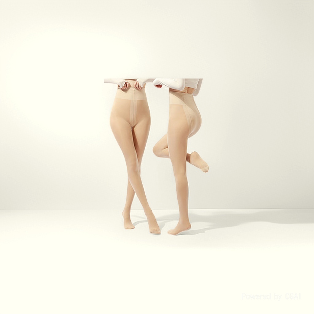 光腿神器/连裤袜女生奶白色/糖果色女袜中筒/丝袜/连裤袜女夏季性感产品图