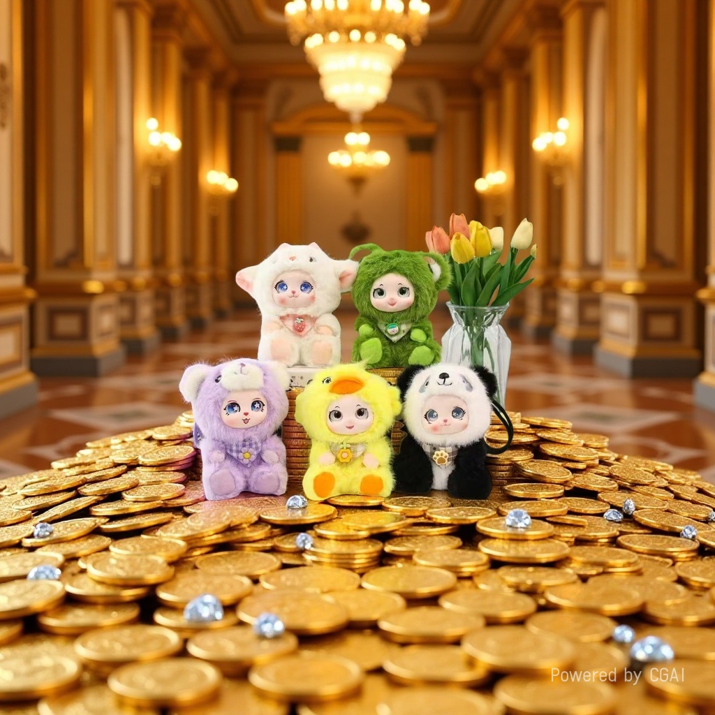 萌趣AI陪伴玩具紫色毛绒小熊玩偶潮流定制毛绒玩具玩具160405249