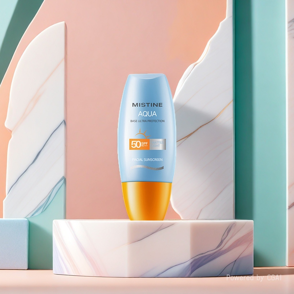 Mistine Aqua Base Ultra Protection SPF50防晒喷雾面部防晒霜120g清爽控油防水