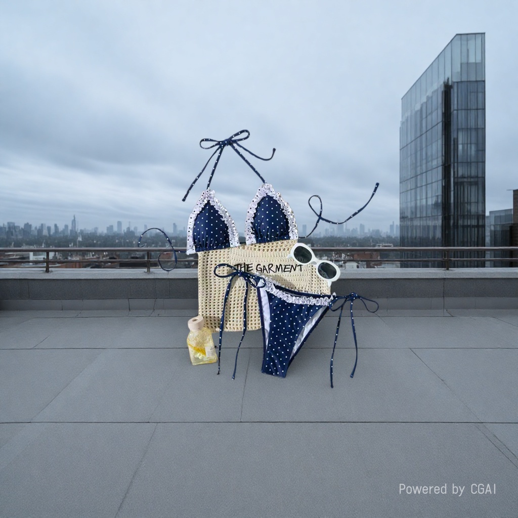 分体泳衣/泳衣/比基尼/沙滩女游泳服装/三角连体衣细节图
