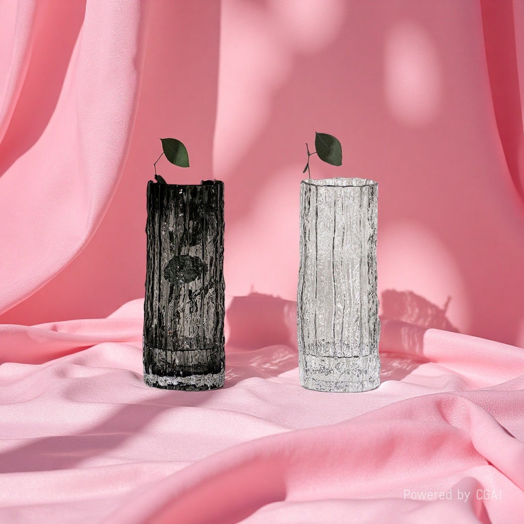 Plain ceramic vase, ecological bottle, acrylic decorative vase, simple style