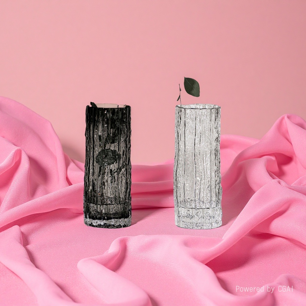 Plain ceramic vase, ecological bottle, acrylic decorative vase, simple style Application Scenario