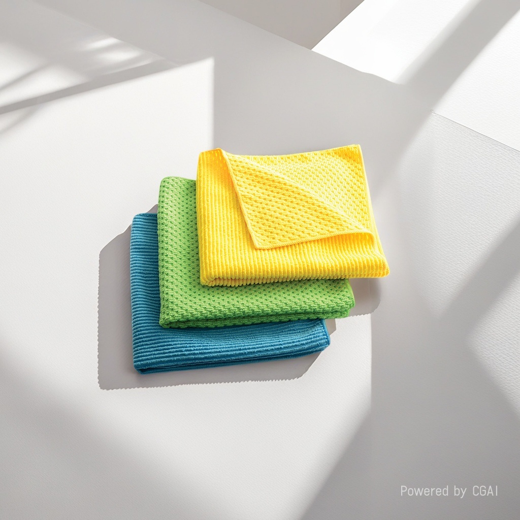Absorbent thickened fine fiber dishcloth that does not shed fibers, special towel and cloth for household cleaning, glass cleaning and maintenance