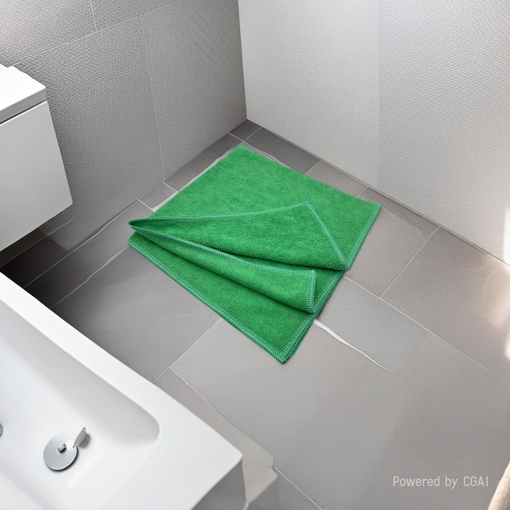 A cloth for cleaning glass, a water-absorbent cleaning cloth that does not shed fibers and leaves no marks, a grey car cleaning, car washing and cleaning towel details Picture