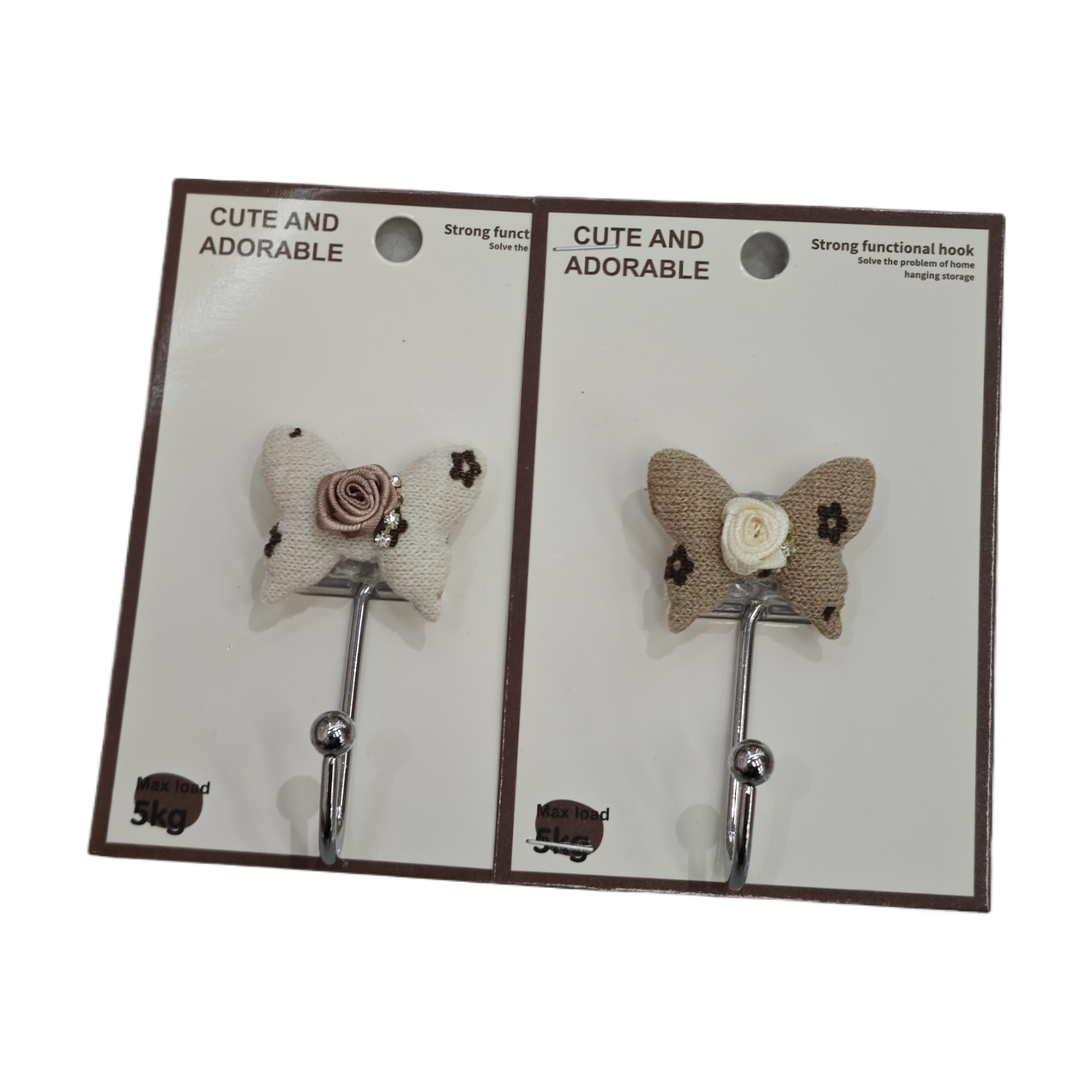 Cute butterfly-shaped hanging bag hook with a Chinese trend behind the door Application Scenario