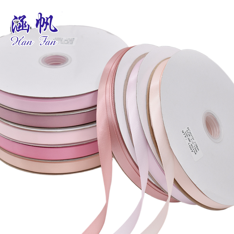 Wholesale of single-sided polyester ribbons, colored woven ribbons, polyester ribbons, diy handmade hair accessories, clothing gift boxes, packaging ribbons. 121853823 Item Picture