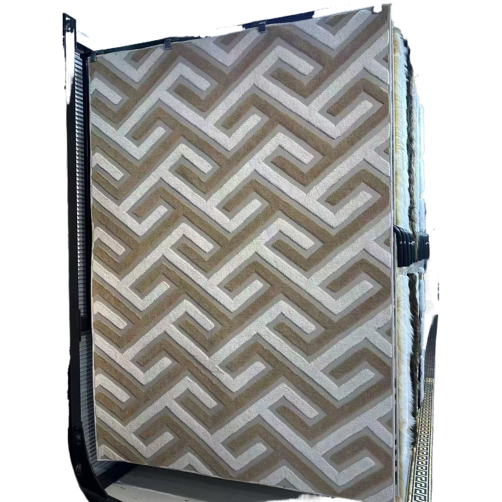 Home carpet geometric pattern sisal prayer carpet Muslim Maillard cross-border Item Picture