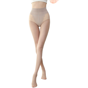 光腿神器/连裤袜女生奶白色/糖果色女袜中筒/丝袜/连裤袜女夏季性感白底实物图