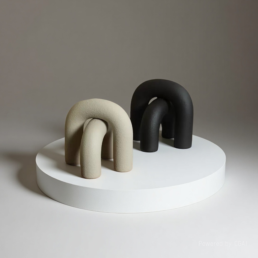 Wabi-sabi style creative ceramic vase ornaments and handicrafts 090620307