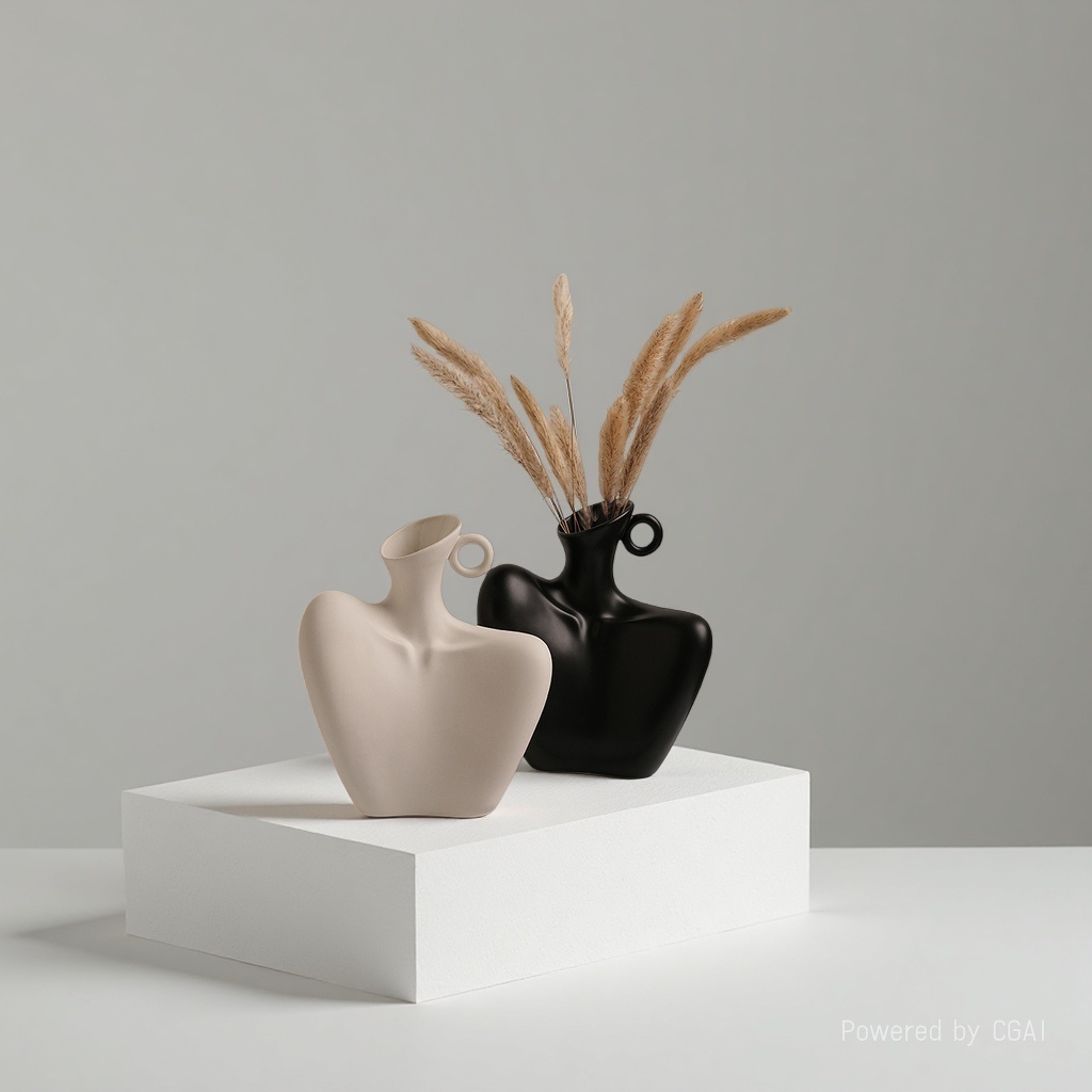 Ceramic half-length portrait vase 090818136 Application Scenario
