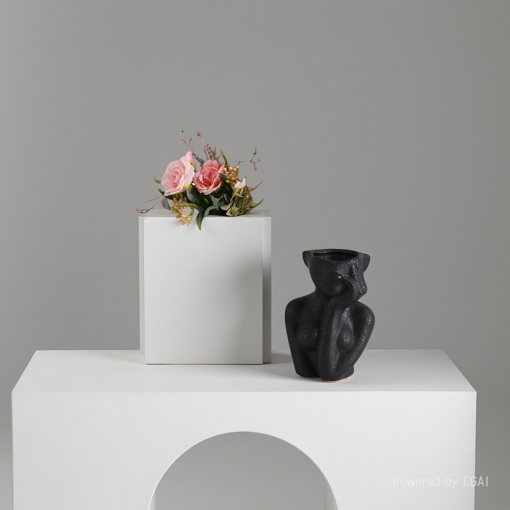 Ceramic human head vase 091113120 Application Scenario