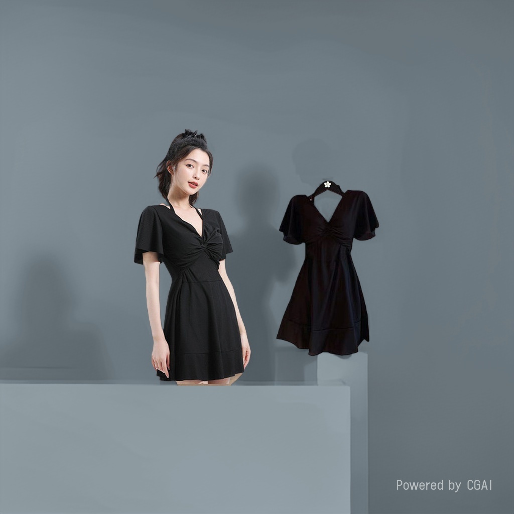 zoke泳衣女/泳衣/泳装/连体背心/温泉泳衣产品图