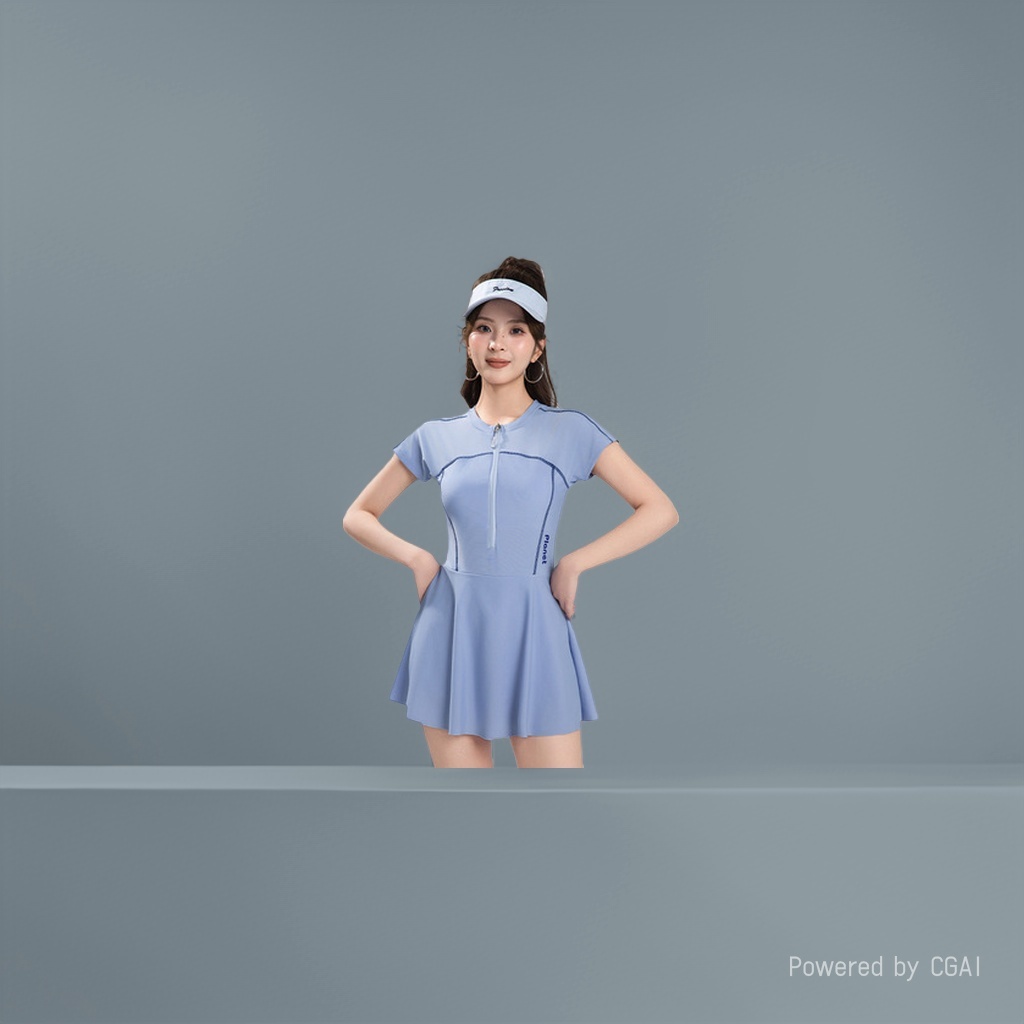zoke泳衣女/泳衣/泳装/连体背心/温泉泳衣细节图