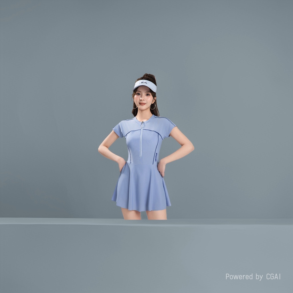 zoke泳衣女/泳衣/泳装/连体背心/温泉泳衣产品图