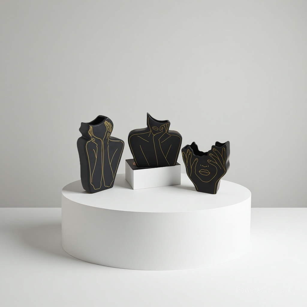 Black chin Support head Vase 091547878 Application Scenario