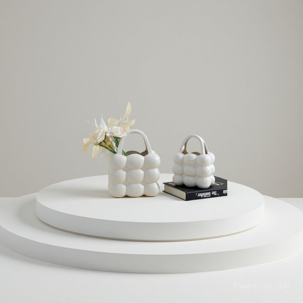 Ceramic flower baskets, ceramic handicrafts, ceramic vases 092133445