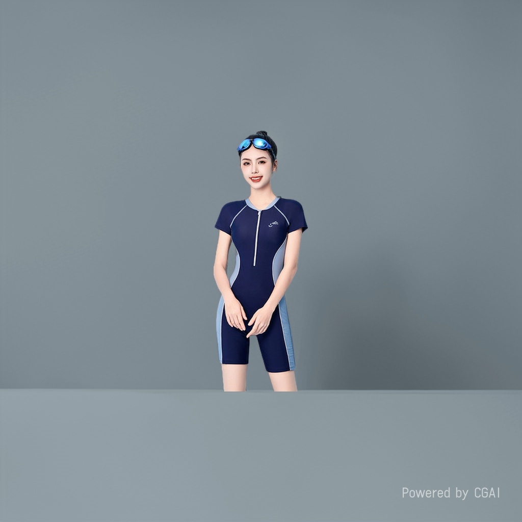 zoke泳衣女/泳衣/泳装/连体背心/温泉泳衣细节图