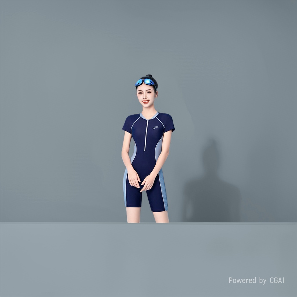 zoke泳衣女/泳衣/泳装/连体背心/温泉泳衣产品图