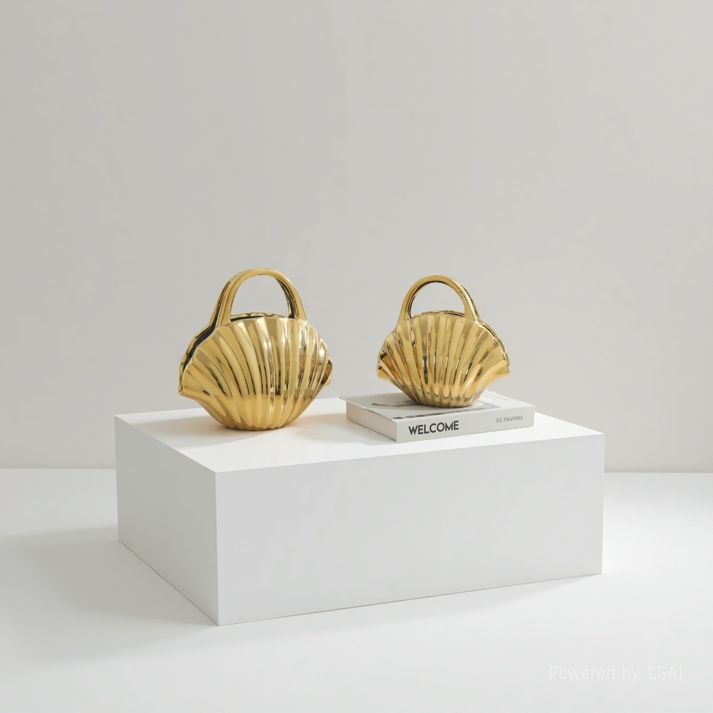 Ceramic vase, Ceramic shell craft vase, 093038771 Application Scenario