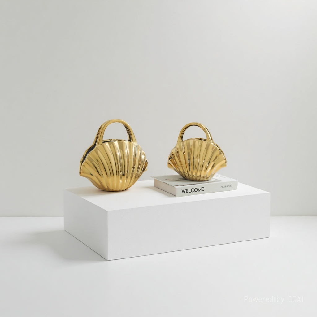 Ceramic vase, Ceramic shell craft vase, 093038771 Specification image
