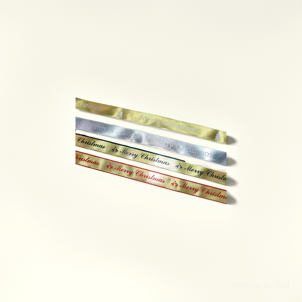 DIY Christmas decoration webbing material package, ribbon ribbed webbing Specification image
