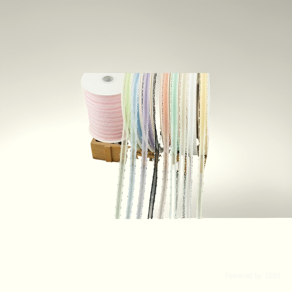 Woven tape material package, elastic edge tape, ribbed tape, ribbon, colorful, cut-able, handcrafted material 092731752 details Picture