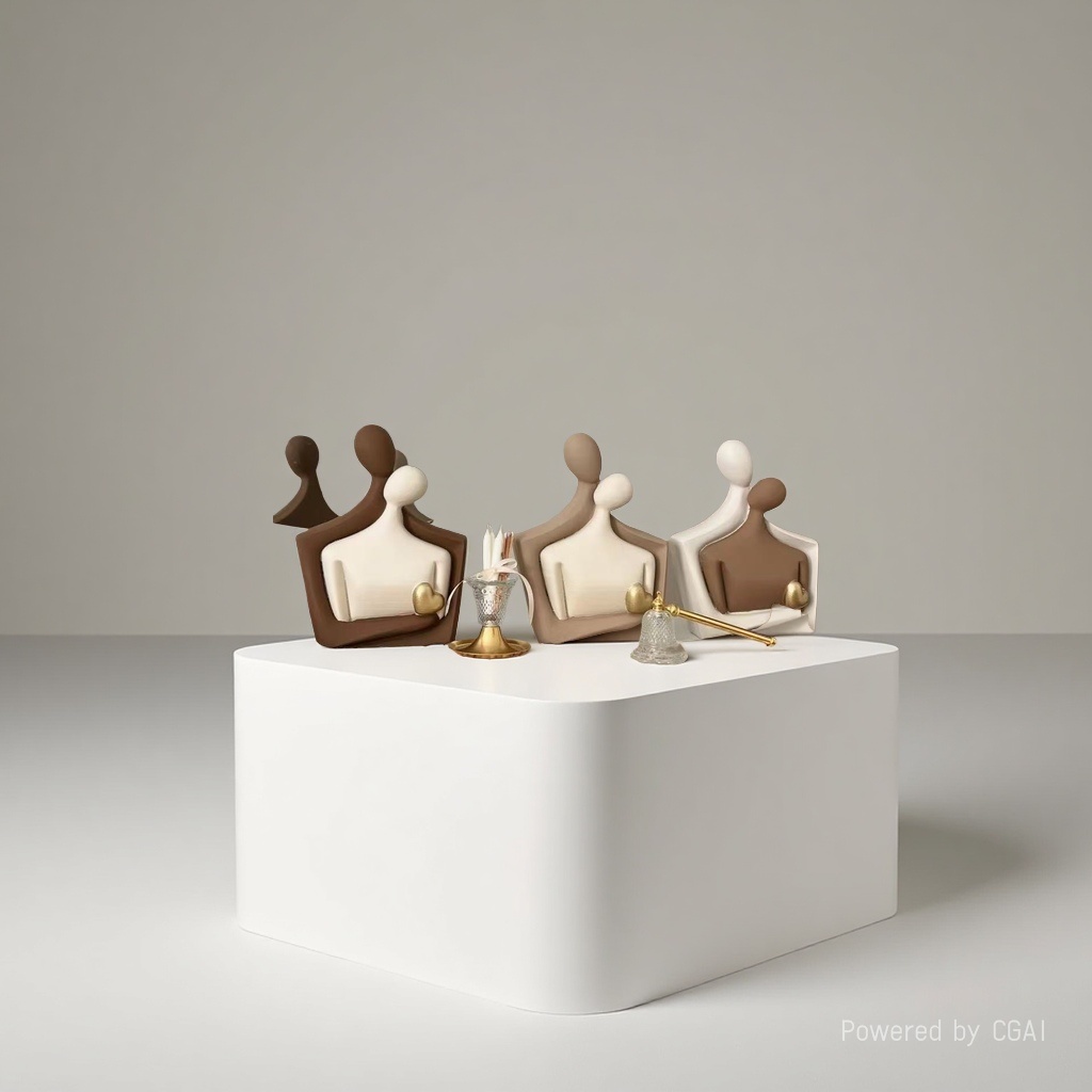 Ceramic couple ornaments 093131308 Specification image