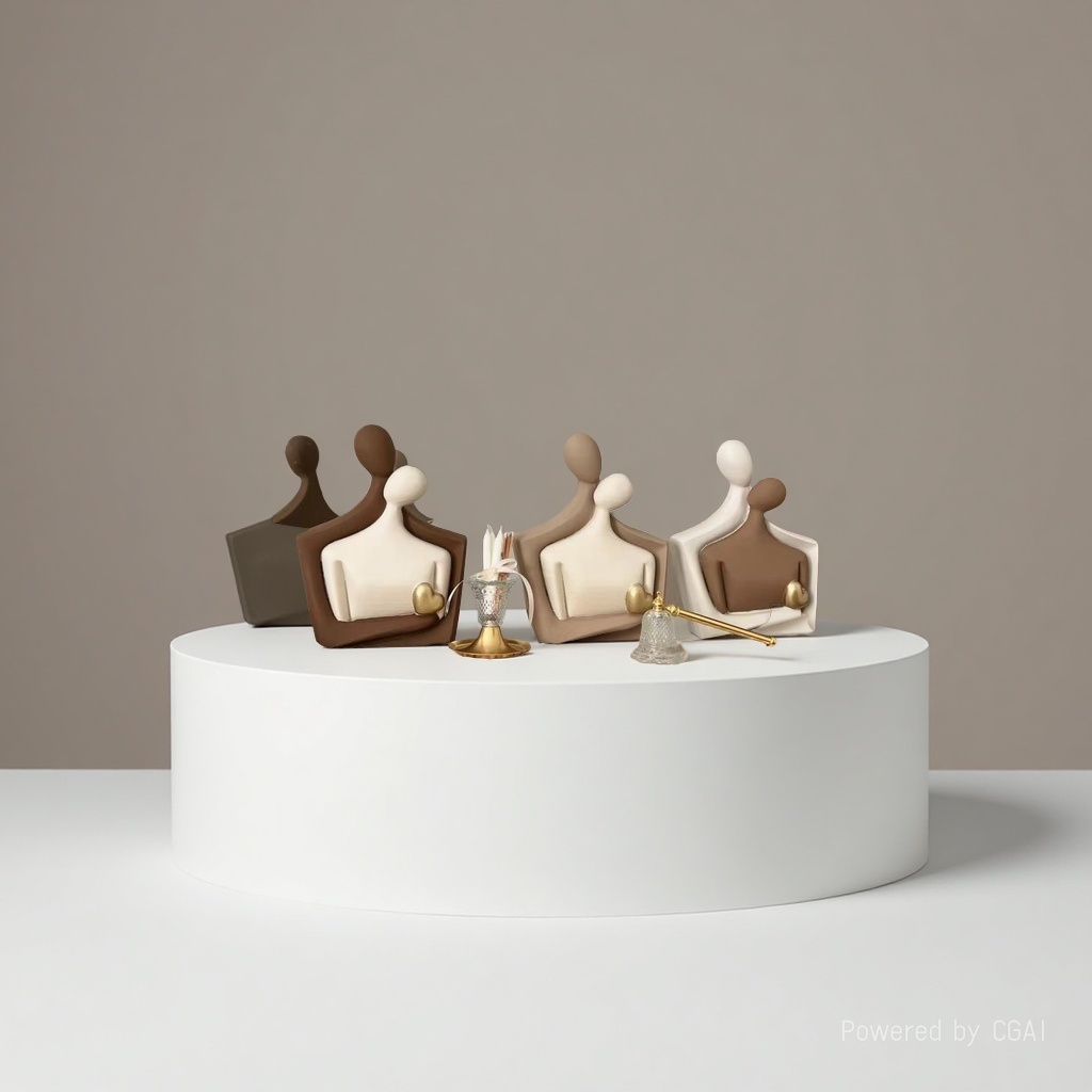 Ceramic couple ornaments 093131308