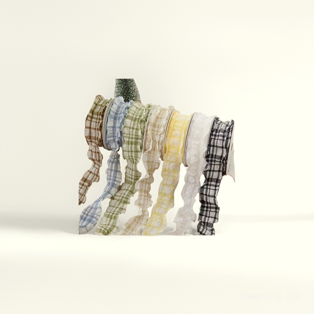 Woven tape material package, elastic edge tape, ribbed tape, ribbon, colorful, cut-able, handcrafted material 093212202 Specification image