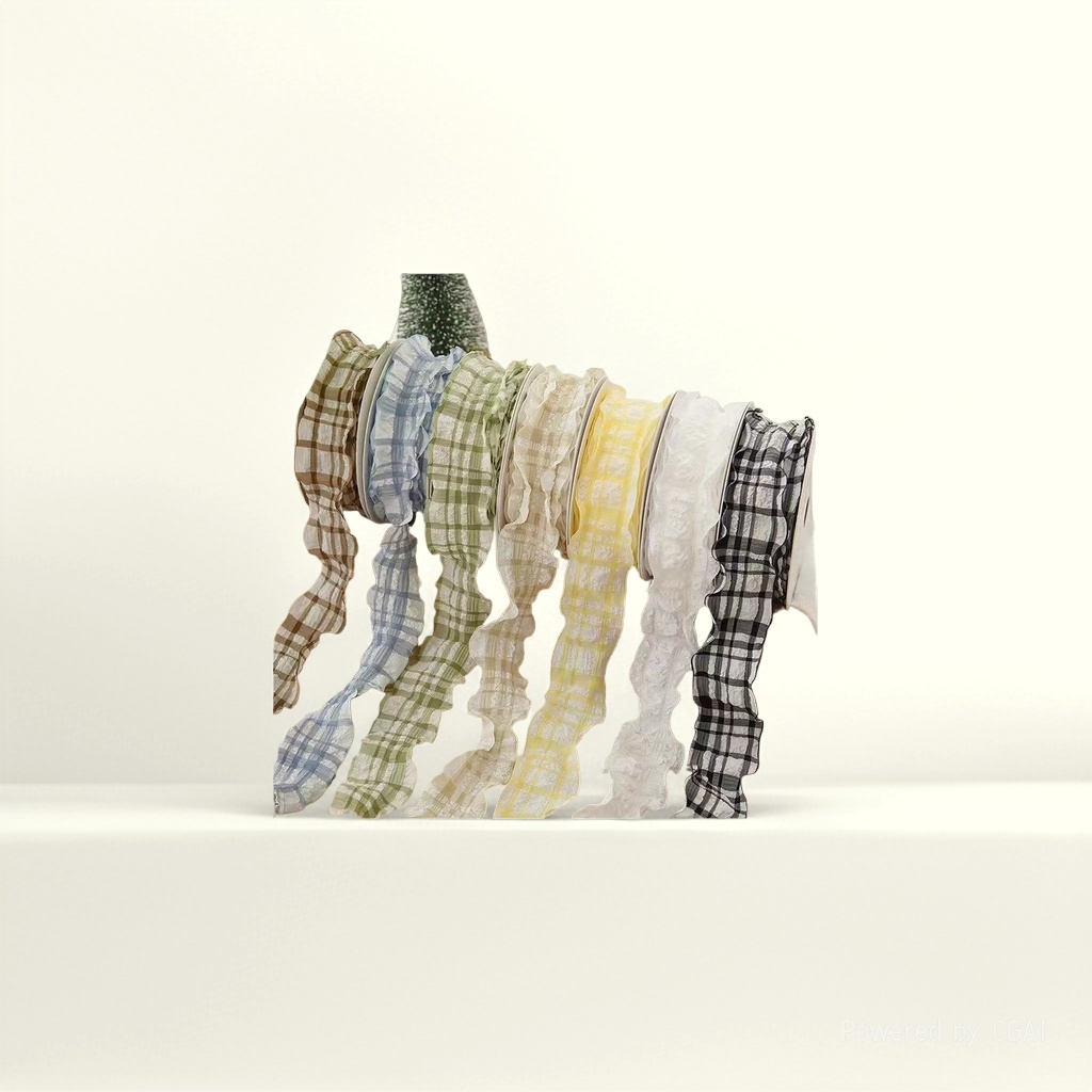 Woven tape material package, elastic edge tape, ribbed tape, ribbon, colorful, cut-able, handcrafted material 093212202 Application Scenario