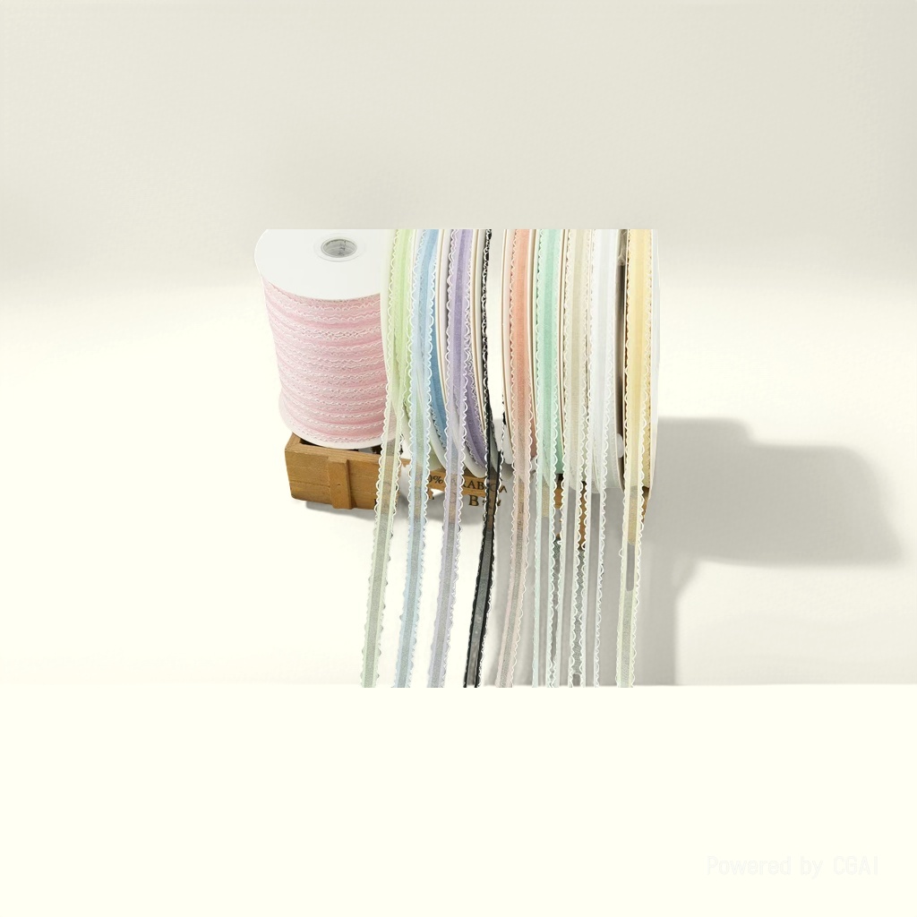Woven tape materials, including ribbon ribbed tape, elastic edge tape, multi-functional woven materials. 093315364 Specification image