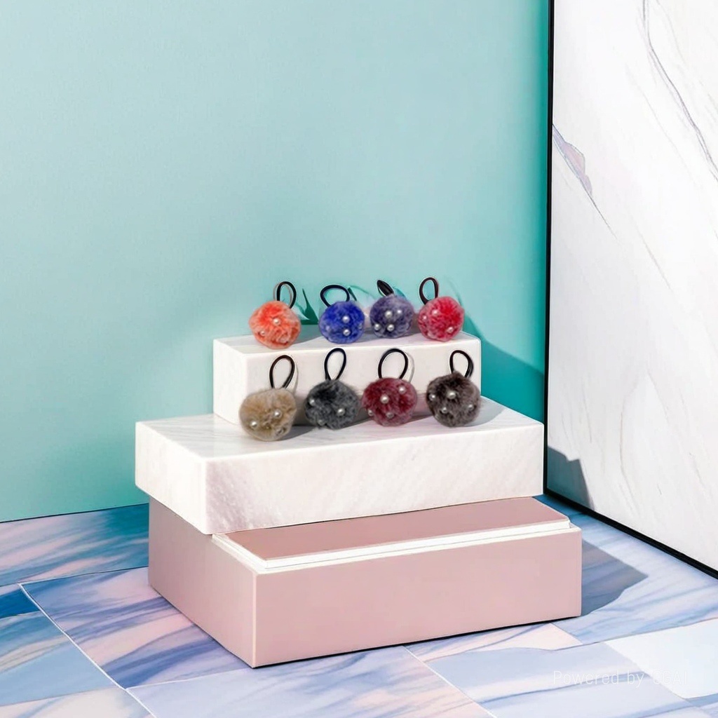 Large intestine hair band, complete box, telephone line, rubber band, hair accessory, multiple colors to choose from, soft and durable Specification image