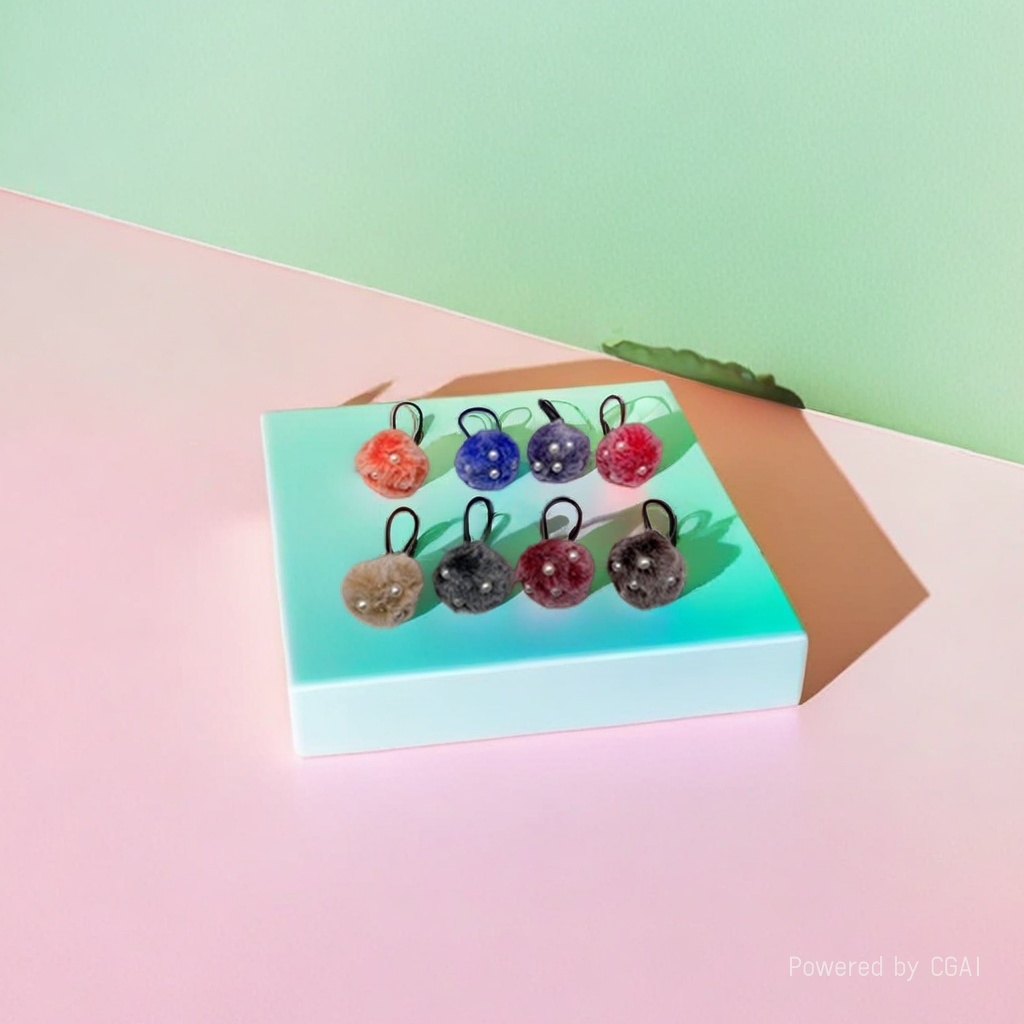 Large intestine hair band, complete box, telephone line, rubber band, hair accessory, multiple colors to choose from, soft and durable details Picture