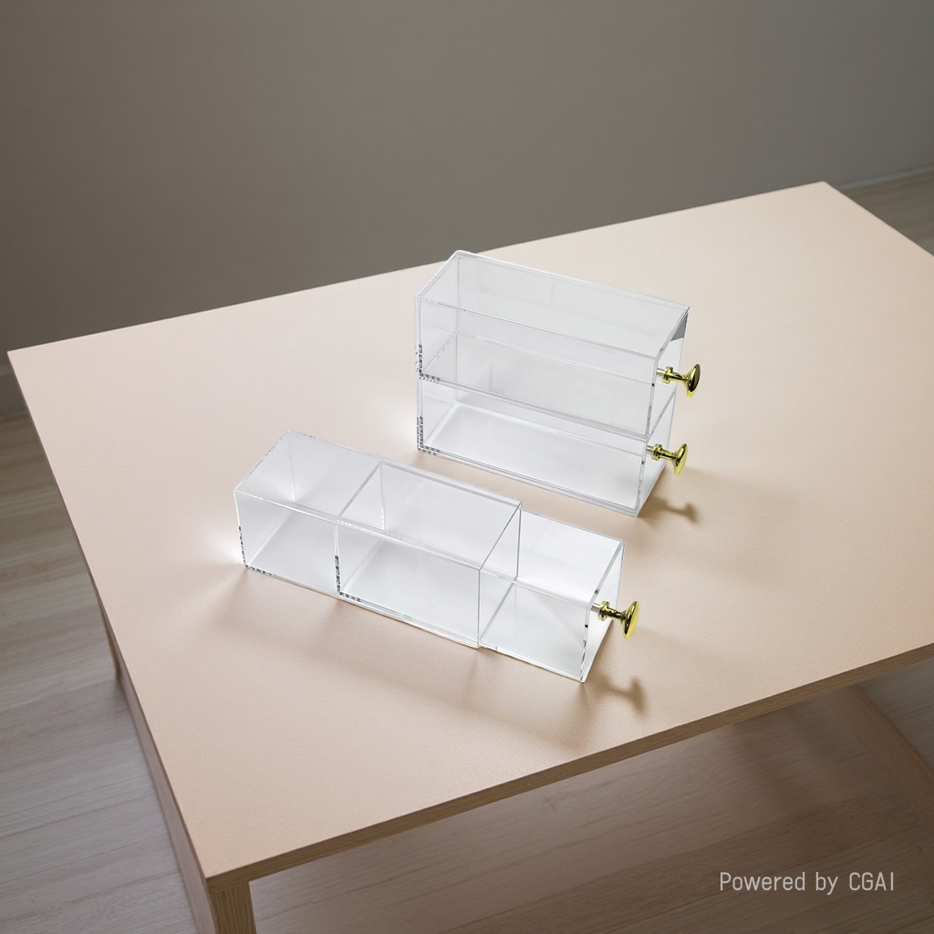 收纳盒/收纳/化妆品收纳盒/桌面收纳盒/旋转收纳产品图