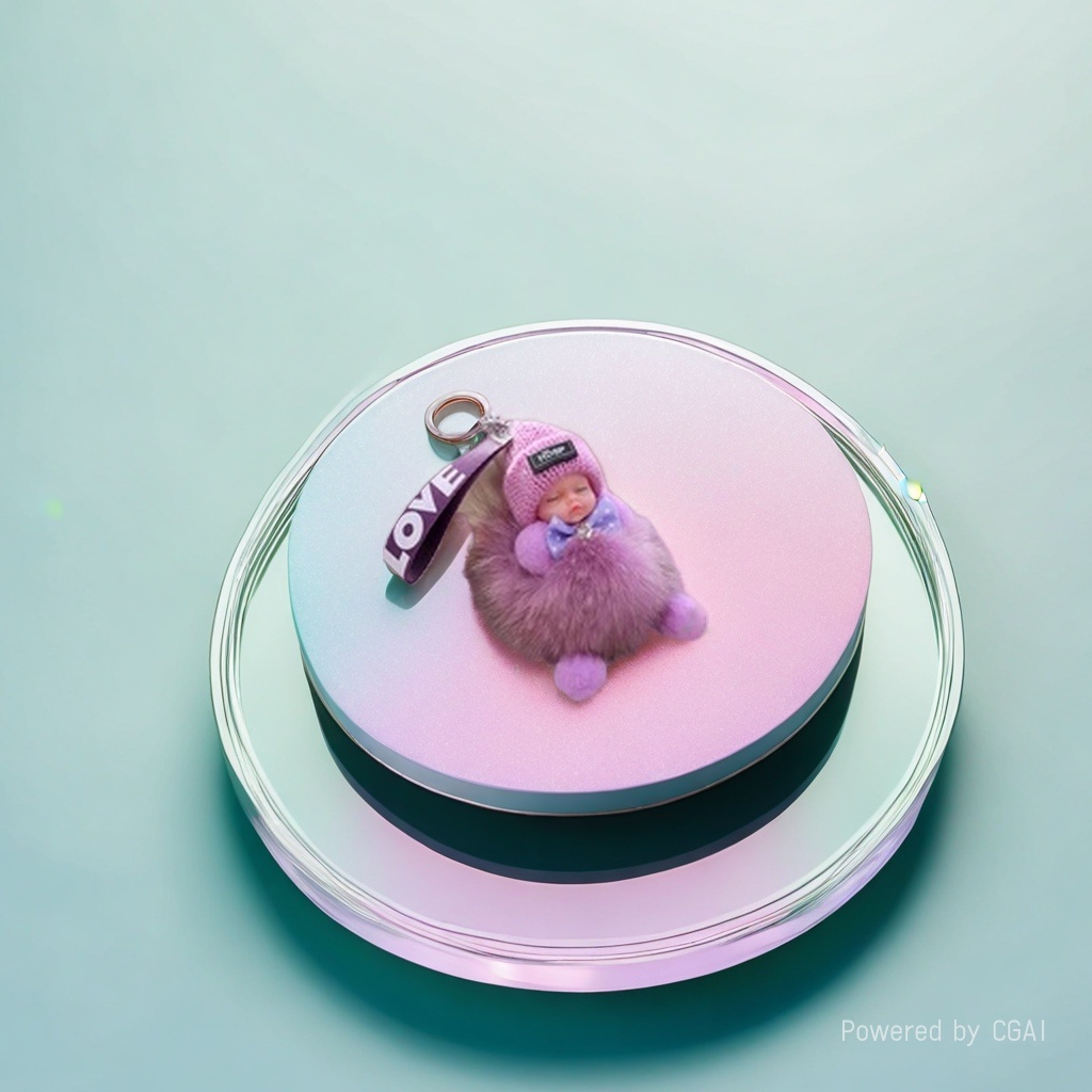 ins plush rabbit pendant, plush accessory, crocheted Mengqiqi cute plush toy Specification image