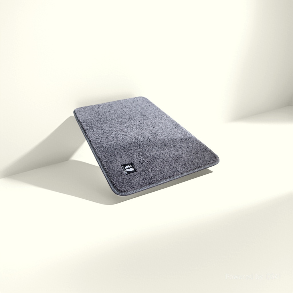 Grey silk ring floor mat, cross-border bathtub mat, anti-slip carpet, thickened and soft. 095922313 Specification image