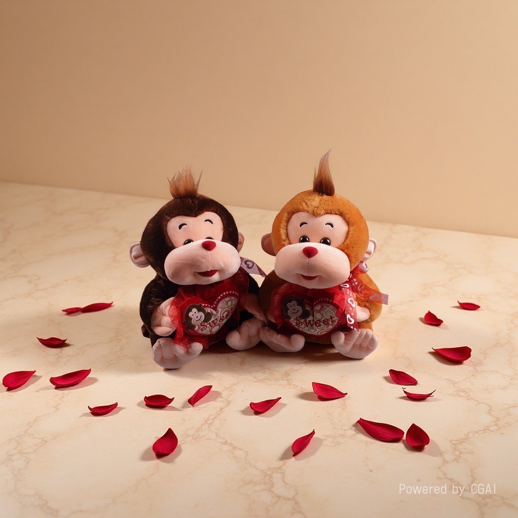 Plush monkey plush toys, trendy dolls, plush figurines, cute plush toys Specification image