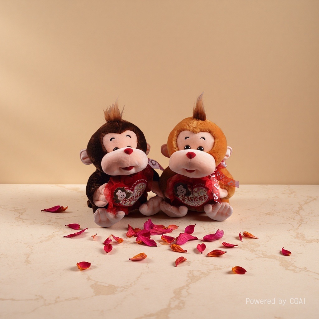 Plush monkey plush toys, trendy dolls, plush figurines, cute plush toys details Picture