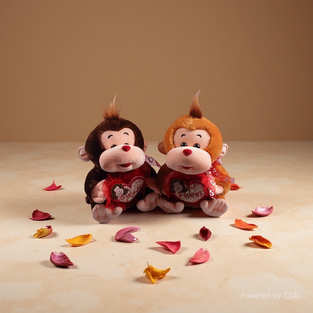 Plush monkey plush toys, trendy dolls, plush figurines, cute plush toys