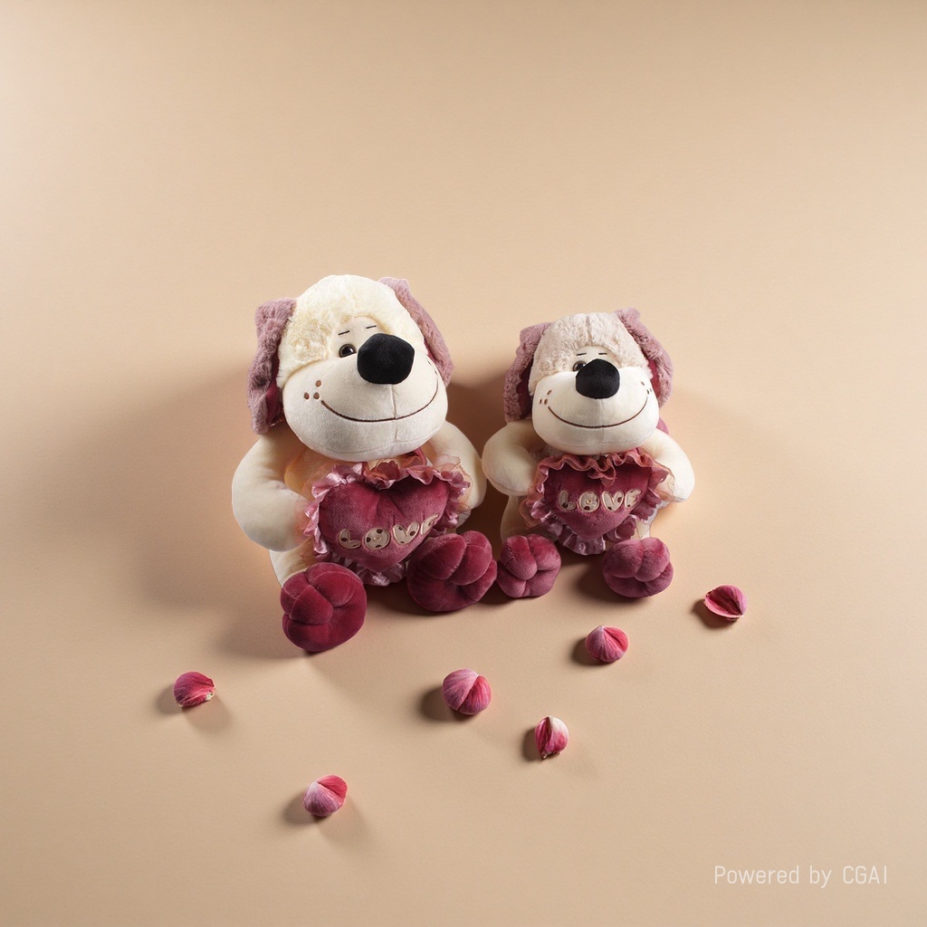 Plush dog mascot plush toy Specification image