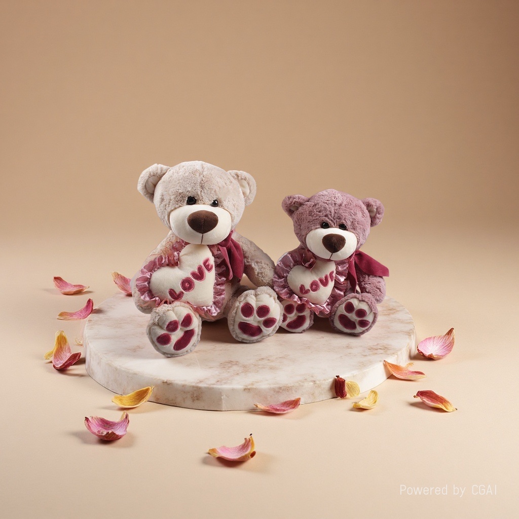 Plush bears, plush toys, trendy dolls, and plush figurines are so cute and soft